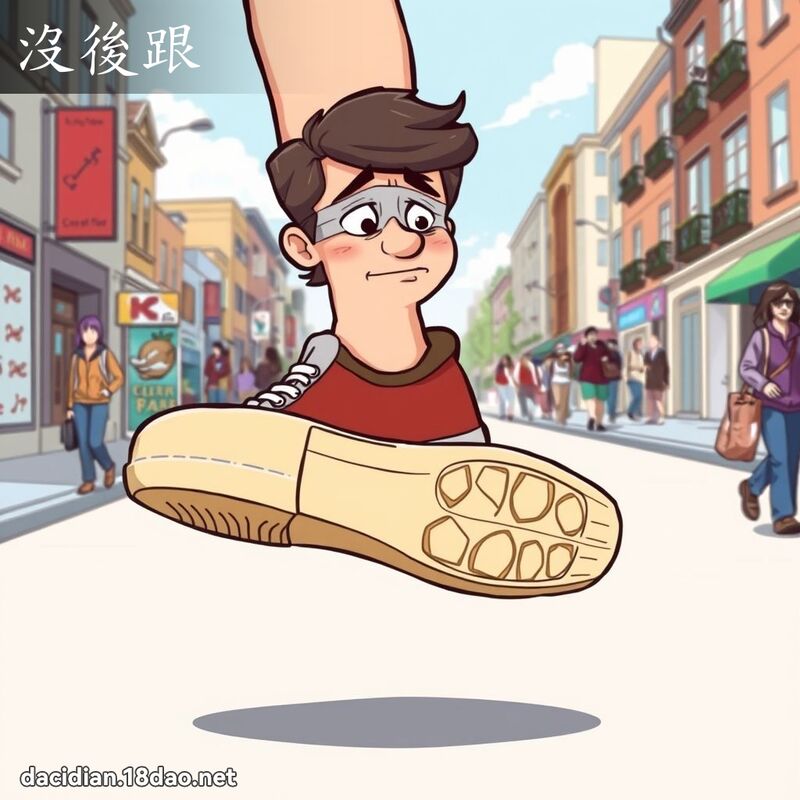 没后跟 - 国语大辞典配图