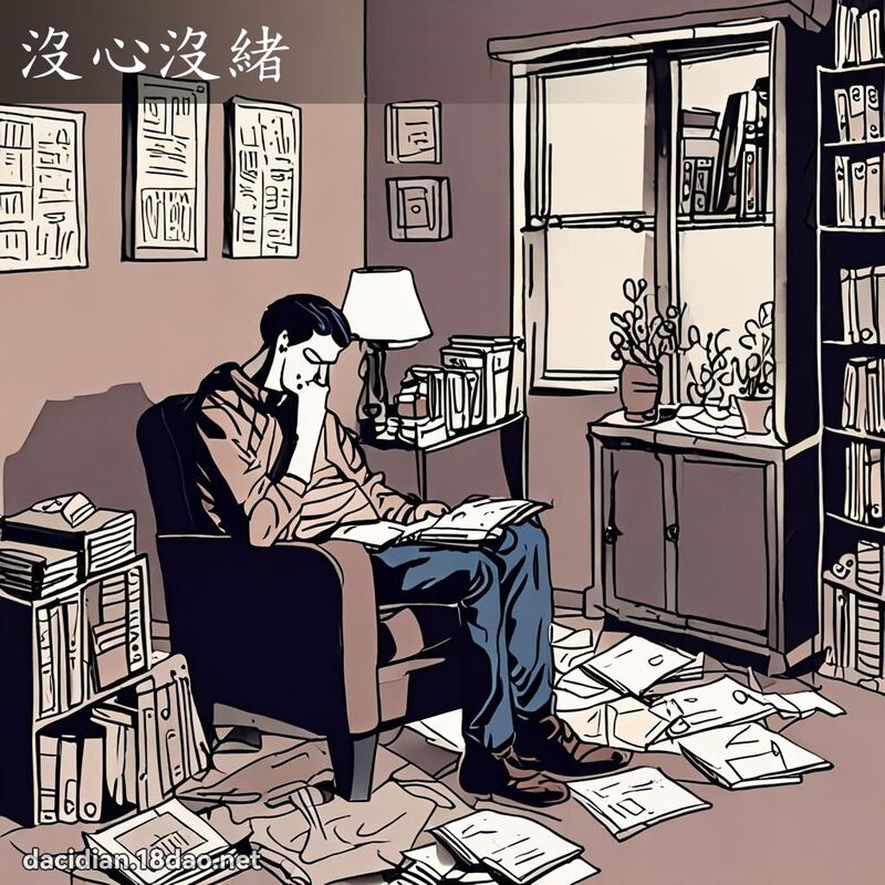 没心没绪 - 国语大辞典配图