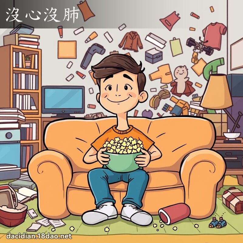 沒心沒肺 - 國語大辭典配圖