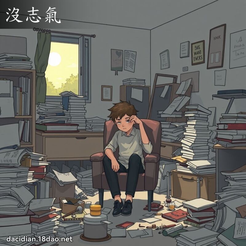 沒志氣 - 國語大辭典配圖