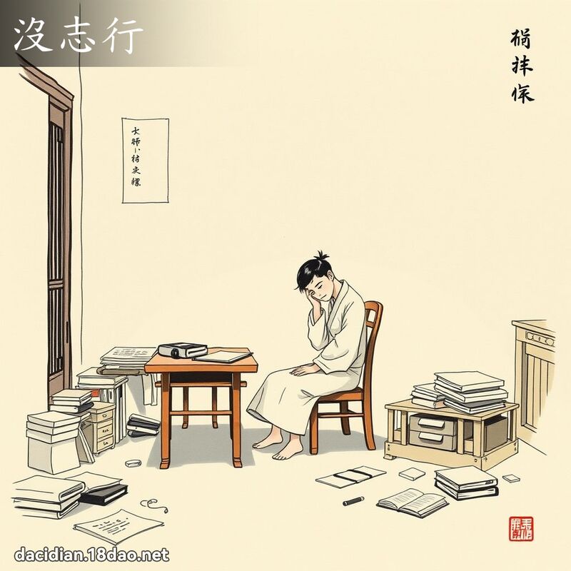 没志行 - 国语大辞典配图