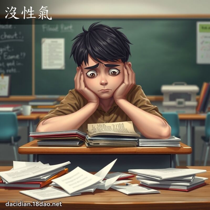 沒性氣 - 國語大辭典配圖