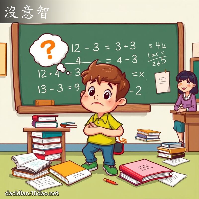 沒意智 - 國語大辭典配圖