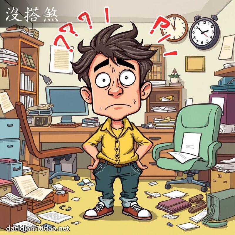 没搭煞 - 国语大辞典配图