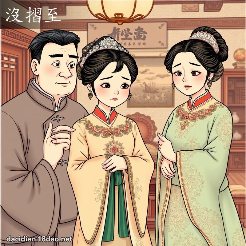 沒摺至 - 國語大辭典配圖