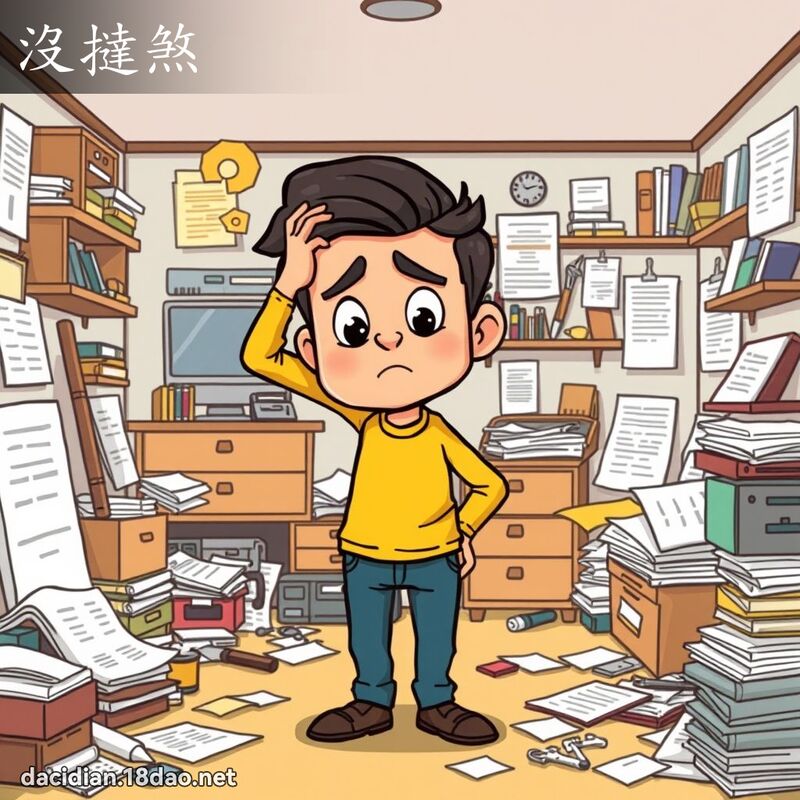 沒撻煞 - 國語大辭典配圖
