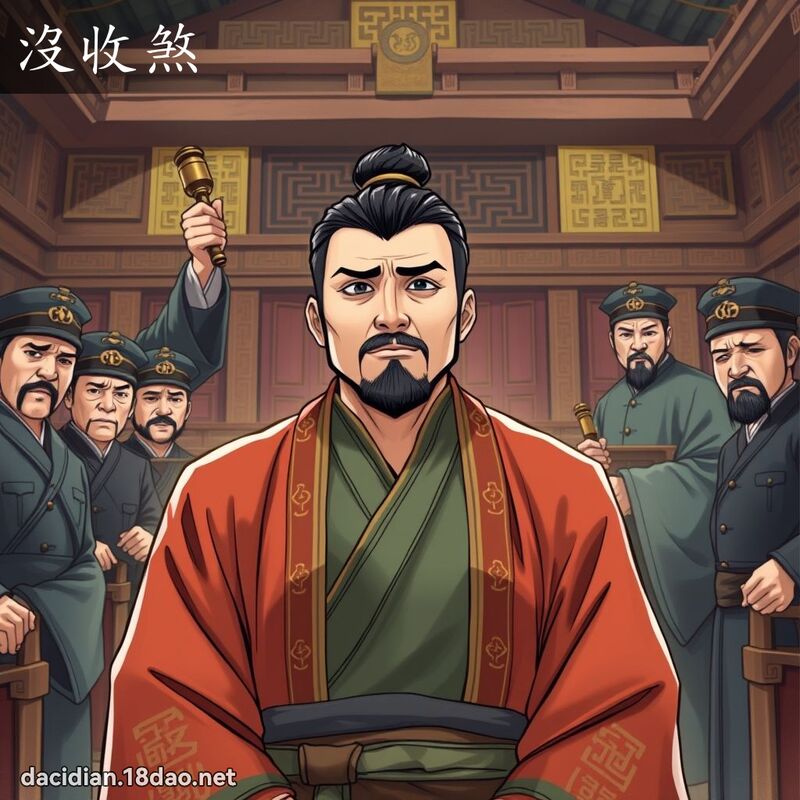 沒收煞 - 國語大辭典配圖