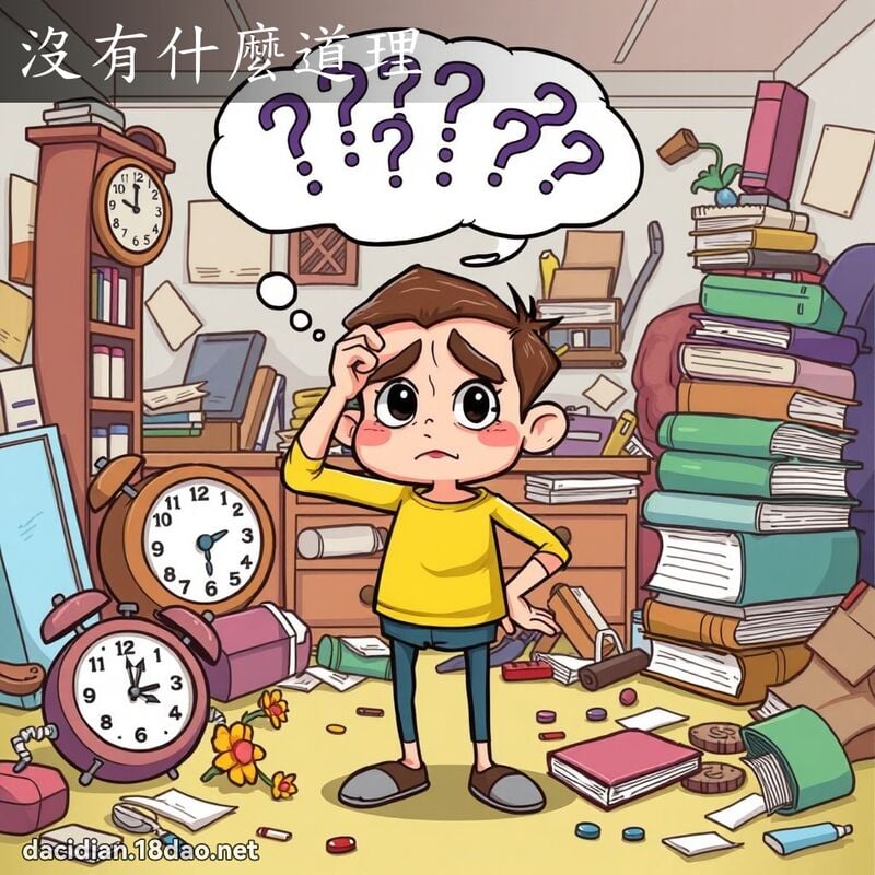 没有什么道理 - 国语大辞典配图