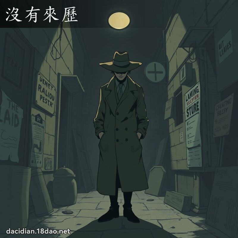 沒有來歷 - 國語大辭典配圖