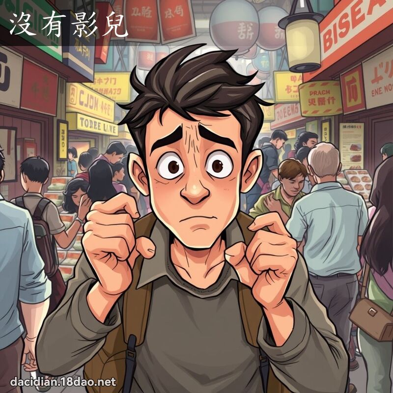 沒有影兒 - 國語大辭典配圖