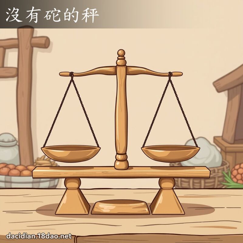 沒有砣的秤 - 國語大辭典配圖