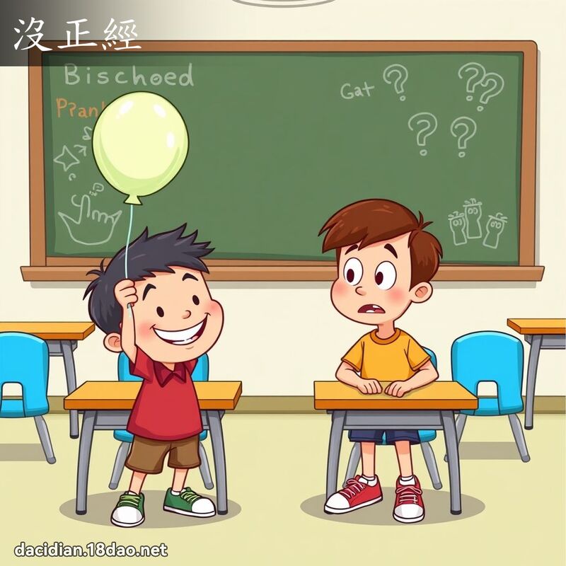 没正经 - 国语大辞典配图