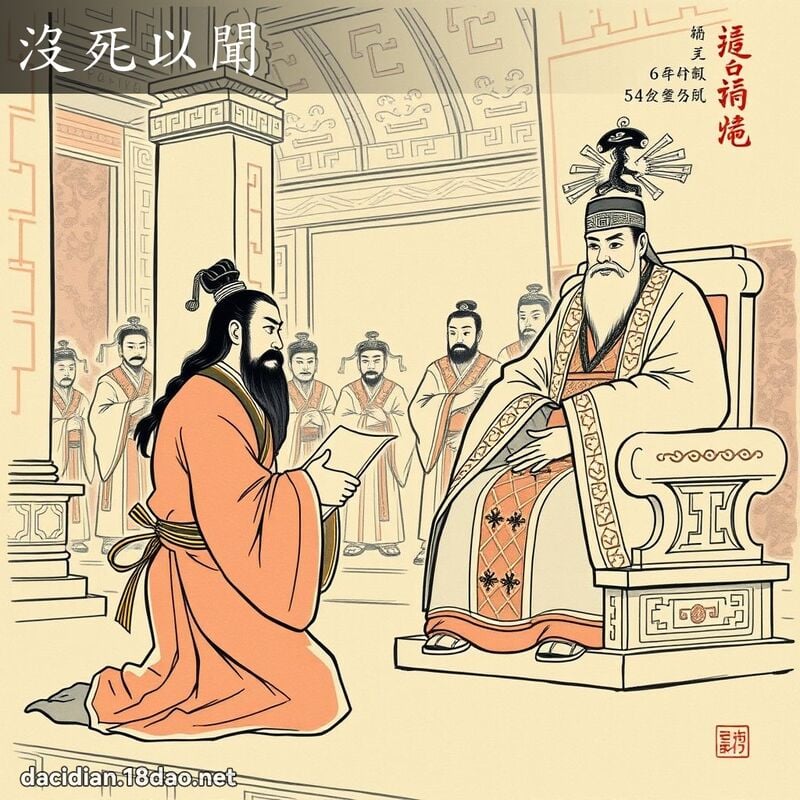 沒死以聞 - 國語大辭典配圖