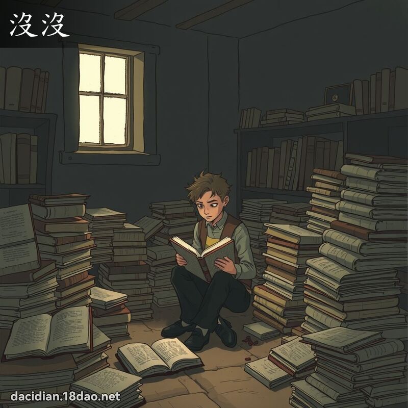 沒沒 - 國語大辭典配圖
