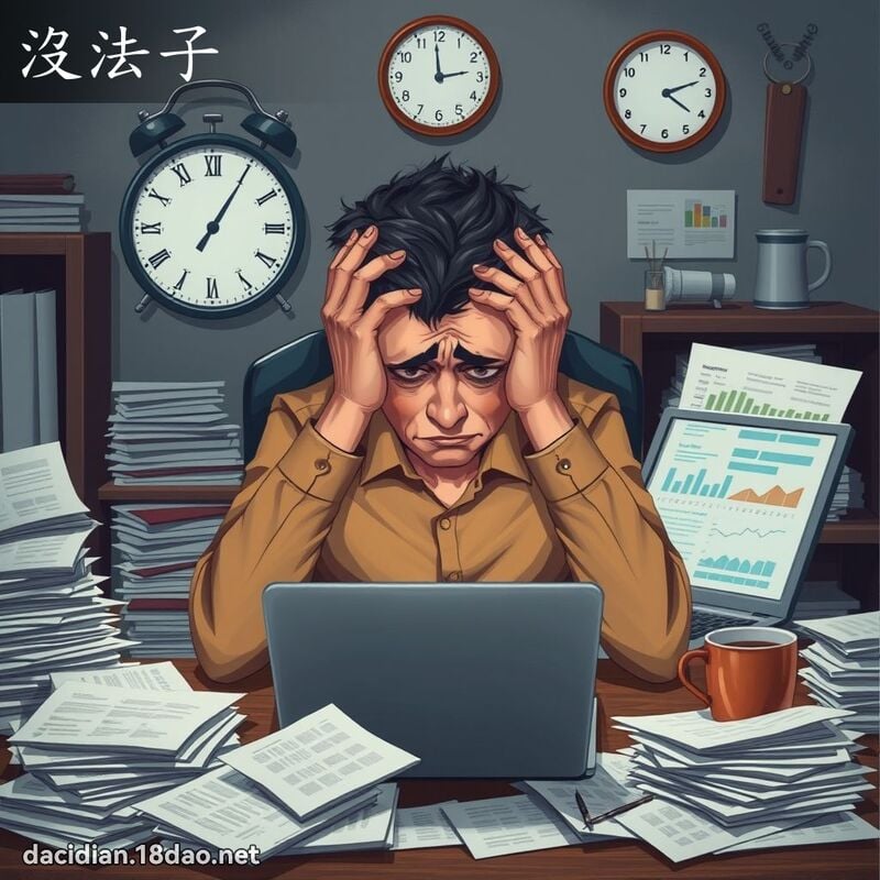 沒法子 - 國語大辭典配圖