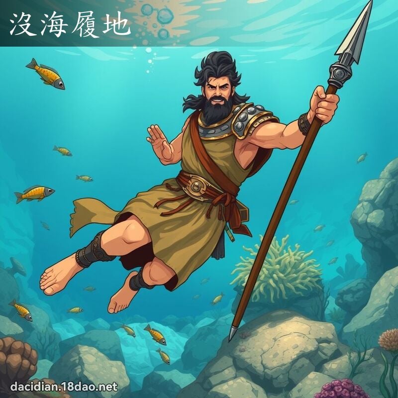 沒海履地 - 國語大辭典配圖