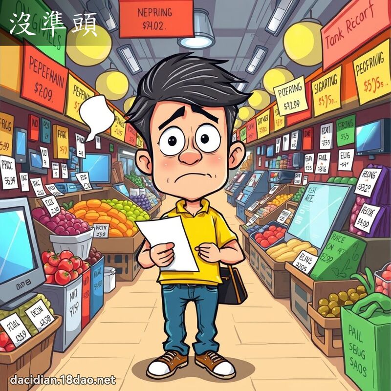 沒準頭 - 國語大辭典配圖