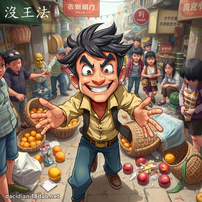 沒王法 - 國語大辭典配圖