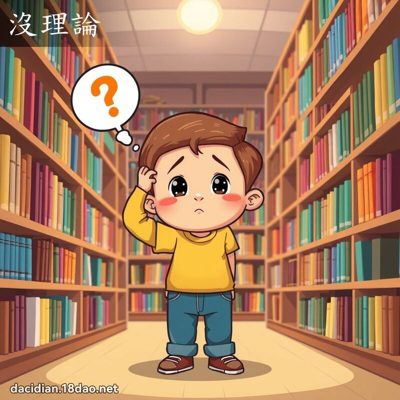 沒理論 - 國語大辭典配圖
