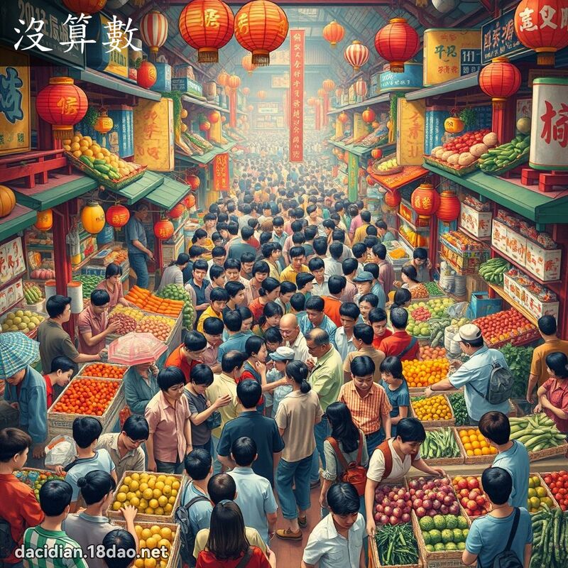 没算数 - 国语大辞典配图