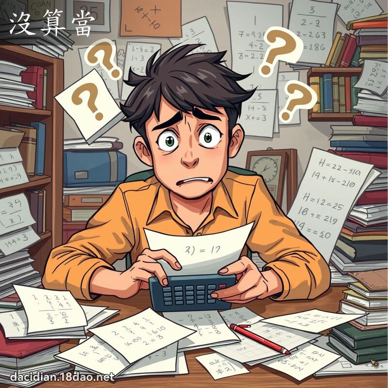 没算当 - 国语大辞典配图
