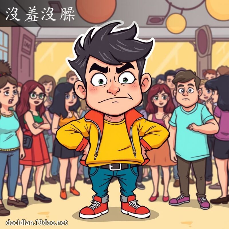 沒羞沒臊 - 國語大辭典配圖