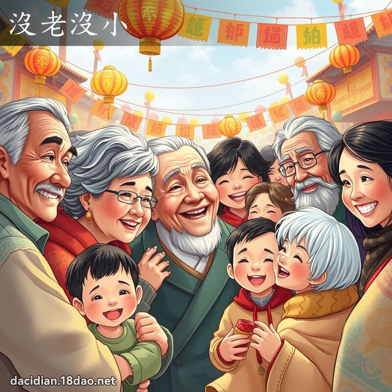 沒老沒小 - 國語大辭典配圖