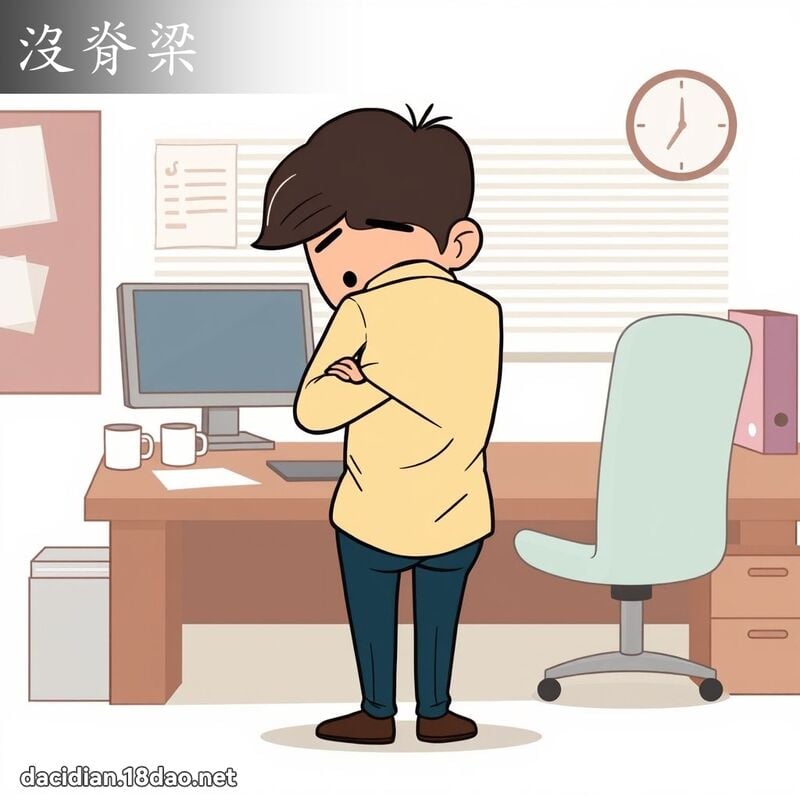 没脊梁 - 国语大辞典配图