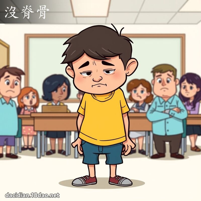 没脊骨 - 国语大辞典配图