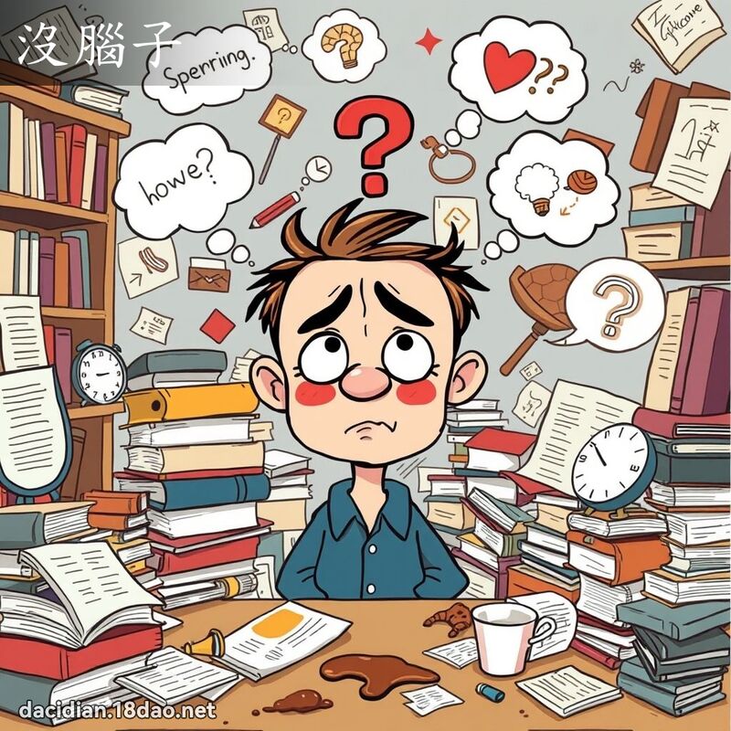 没脑子 - 国语大辞典配图