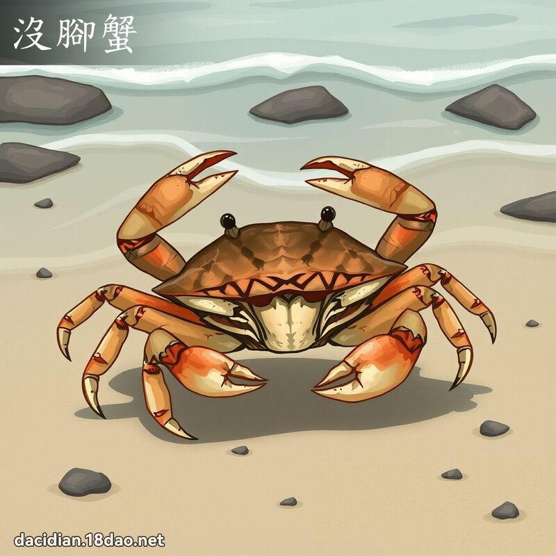 沒腳蟹 - 國語大辭典配圖