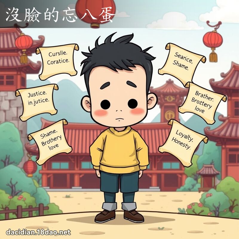 没脸的忘八蛋 - 国语大辞典配图