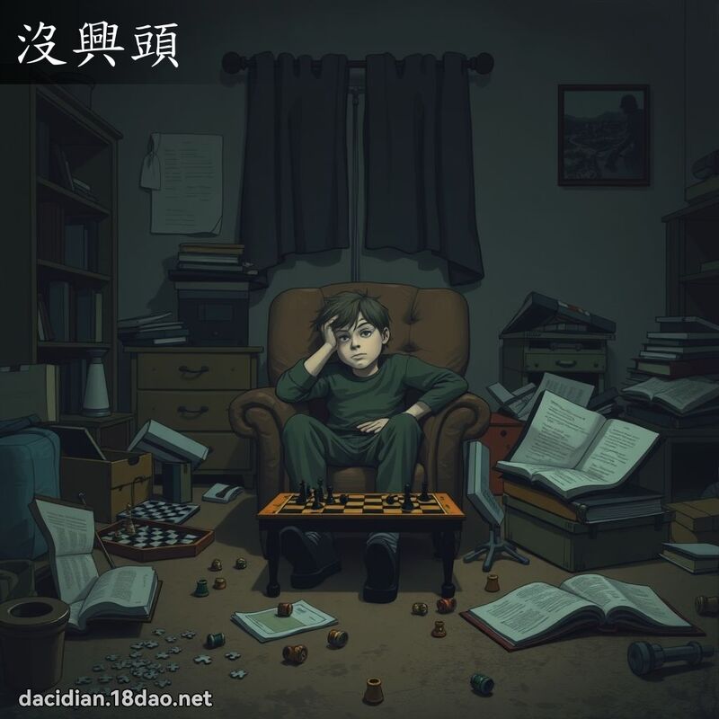 没兴头 - 国语大辞典配图