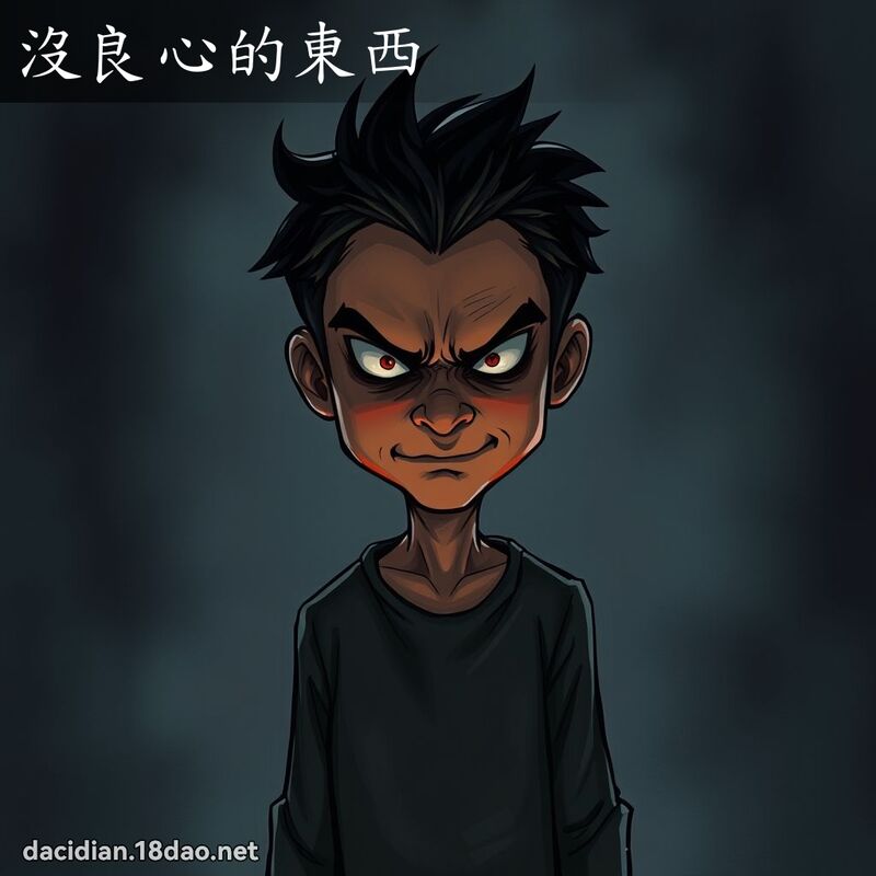 没良心的东西 - 国语大辞典配图