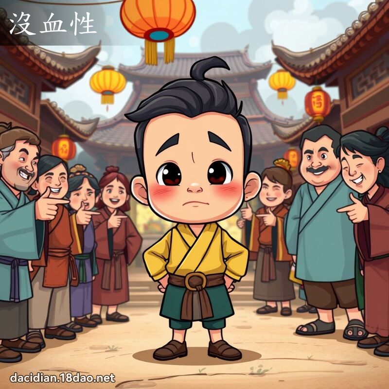 没血性 - 国语大辞典配图