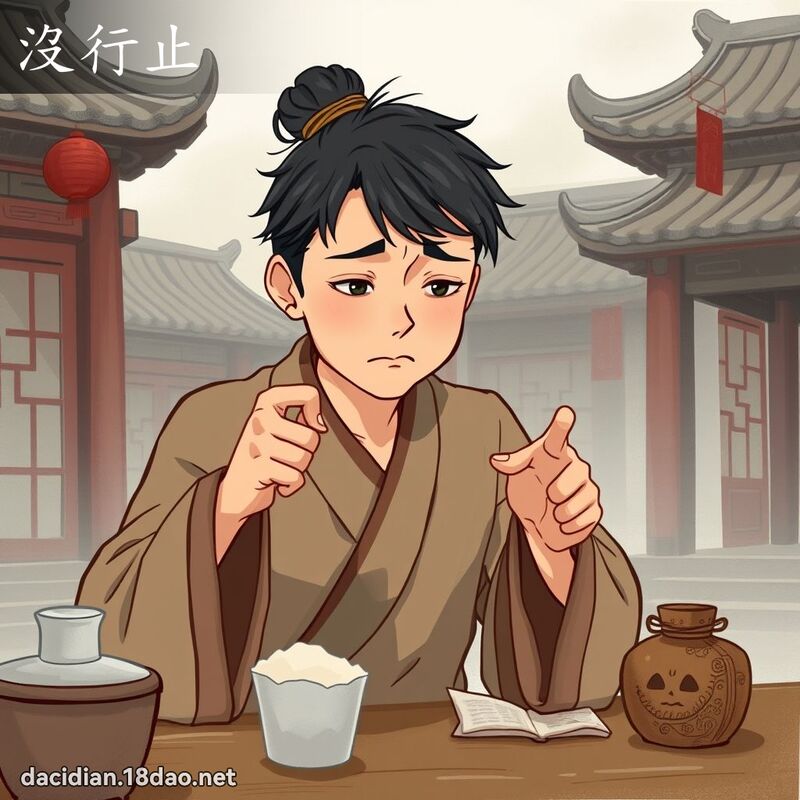 没行止 - 国语大辞典配图