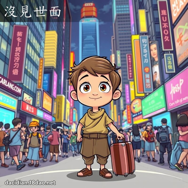 没见世面 - 国语大辞典配图