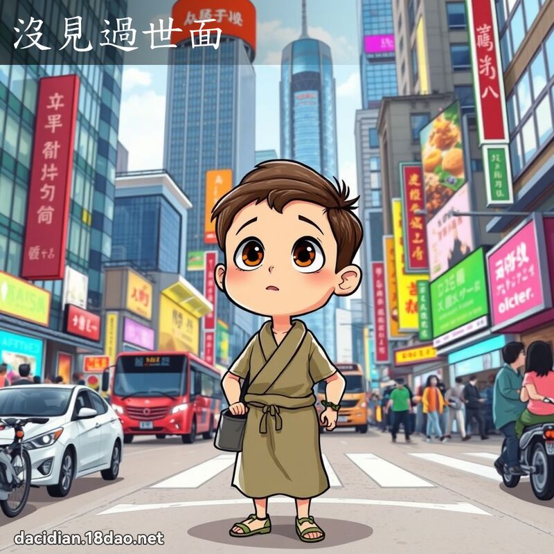 没见过世面 - 国语大辞典配图