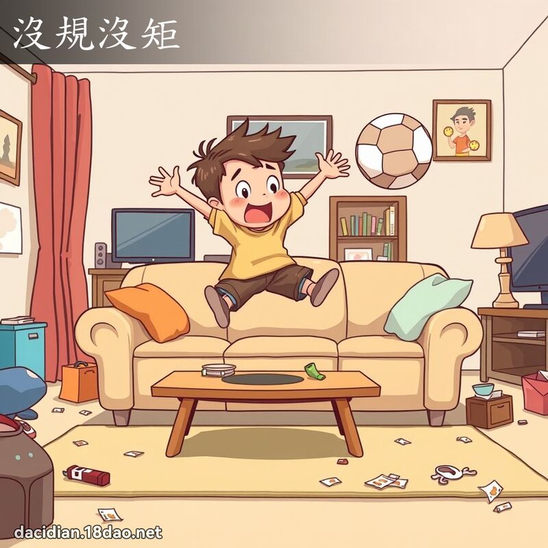 没规没矩 - 国语大辞典配图
