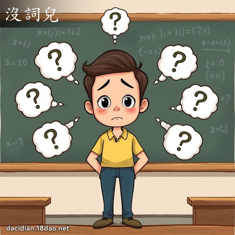 没词儿 - 国语大辞典配图