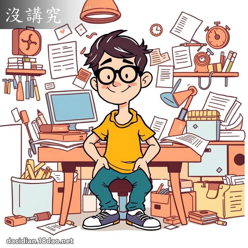 没讲究 - 国语大辞典配图