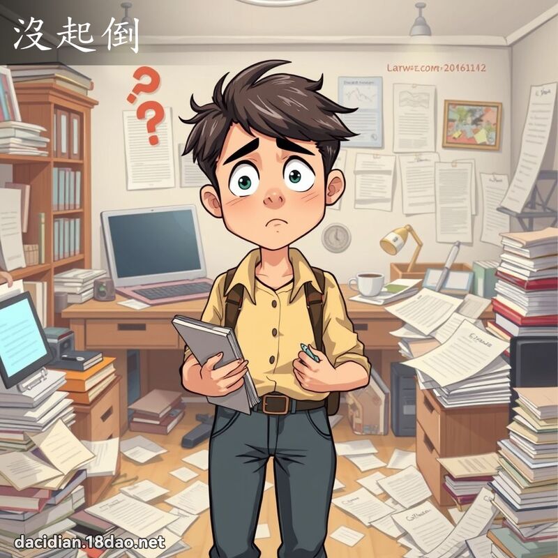 没起倒 - 国语大辞典配图