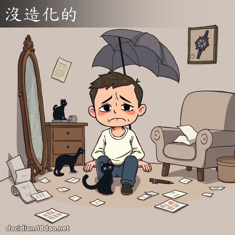 没造化的 - 国语大辞典配图
