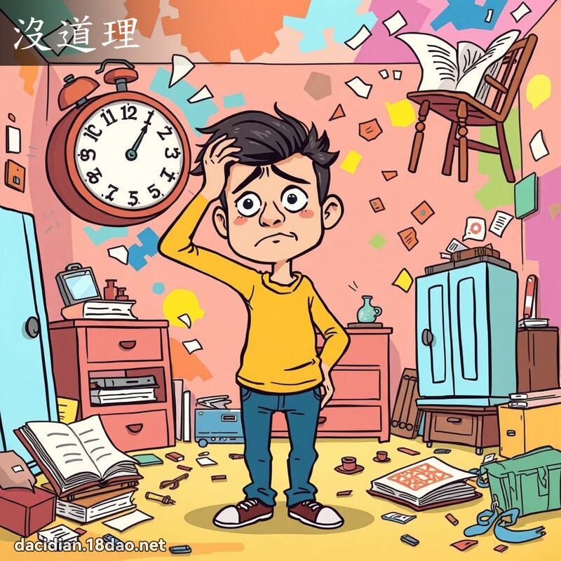 沒道理 - 國語大辭典配圖