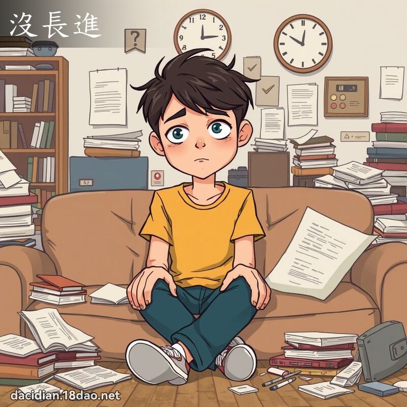 没长进 - 国语大辞典配图