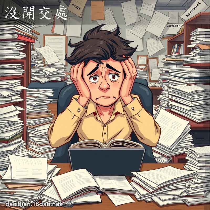 没开交处 - 国语大辞典配图