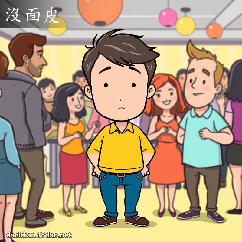没面皮 - 国语大辞典配图