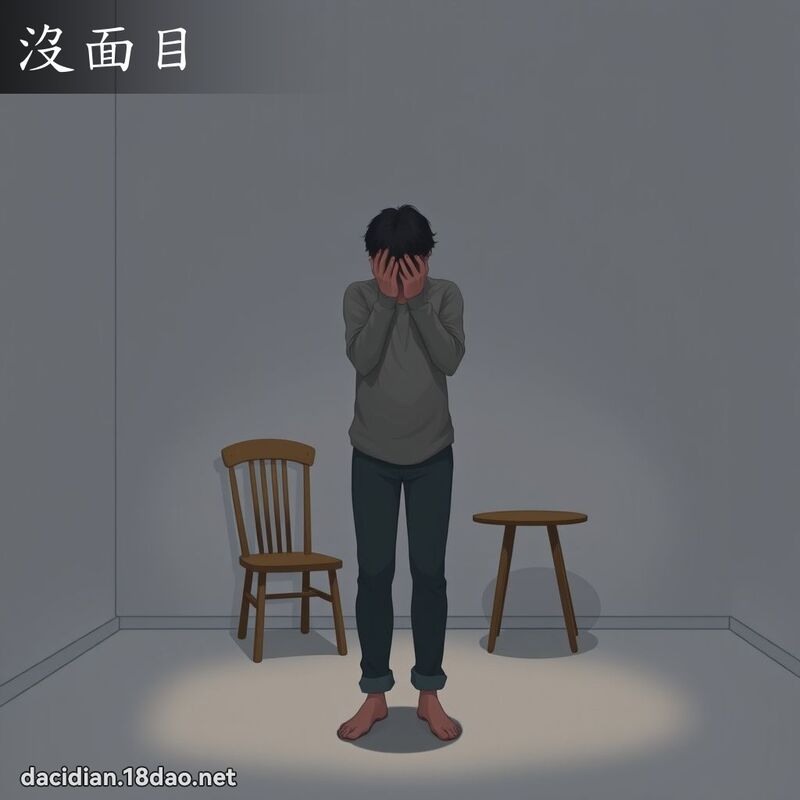 没面目 - 国语大辞典配图