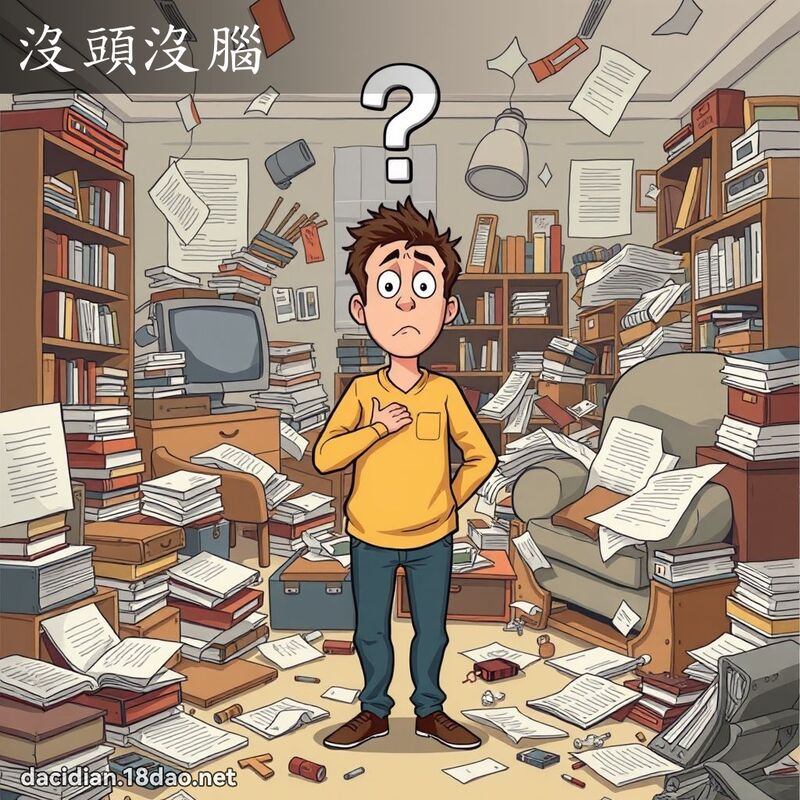 詞語: 沒頭沒腦 (多意詞)