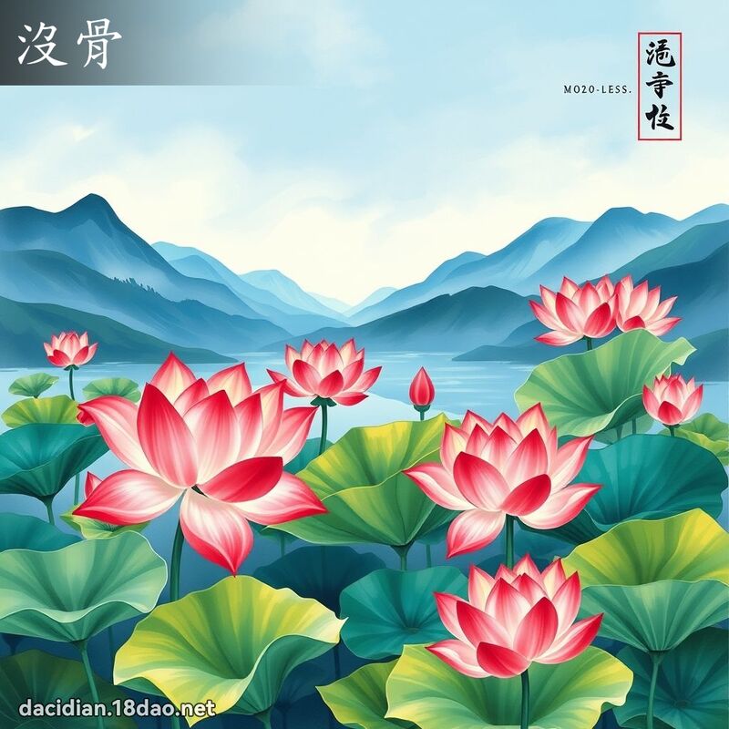 沒骨 - 國語大辭典配圖